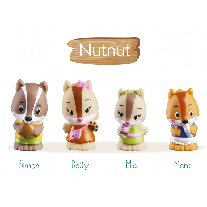 4 personnages KLOROFIL de la famille « NutNut »