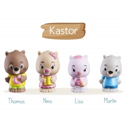 4 personnages KLOROFIL de la famille « Kastor »