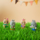 4 personnages famille LAPIN Klorofil