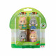 4 personnages famille LAPIN Klorofil